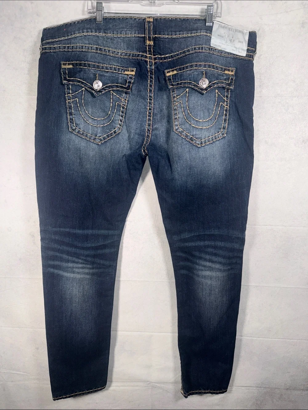 True Religion Men's Skinny Jeans in Faded Indigo